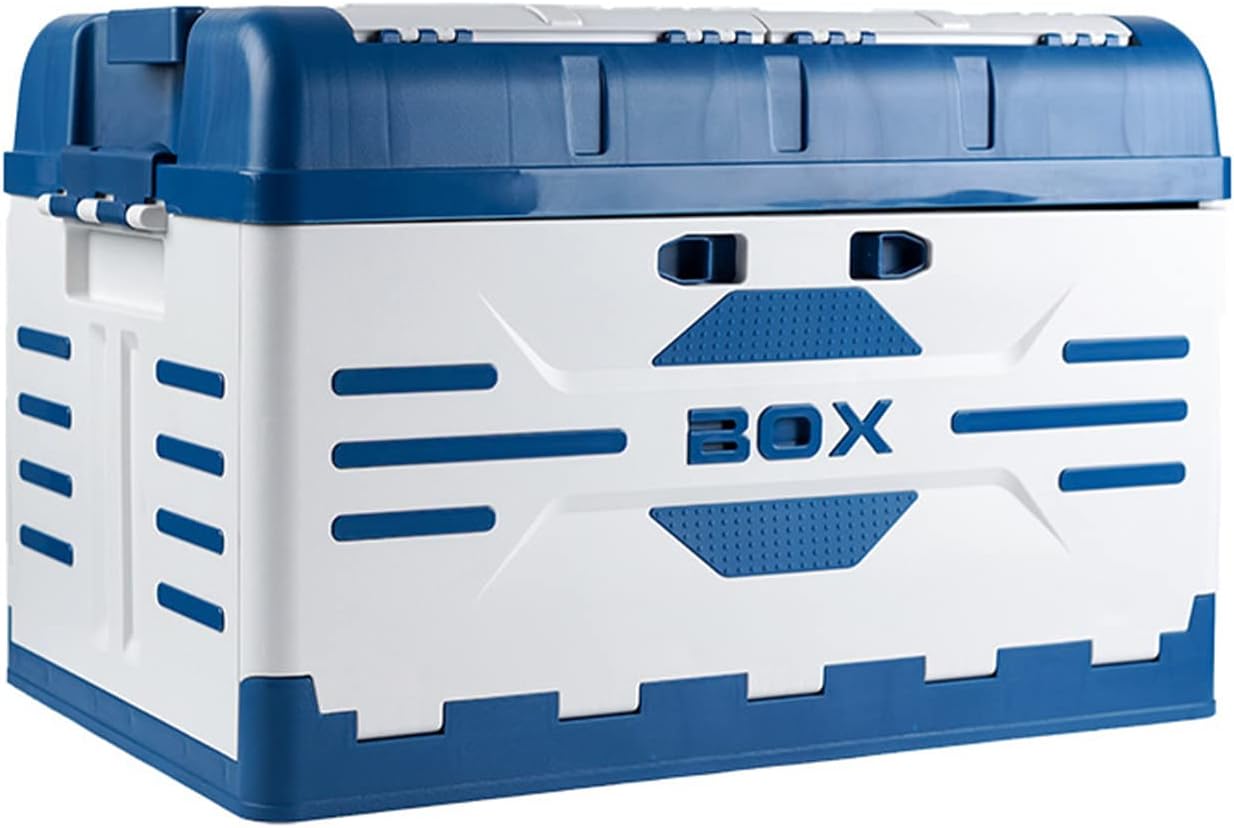 Camping Folding Trolley Storage Box Wheeled Rolling Crate Multifunctional Partition Storage Handcart with Telescopic Handle and Lid