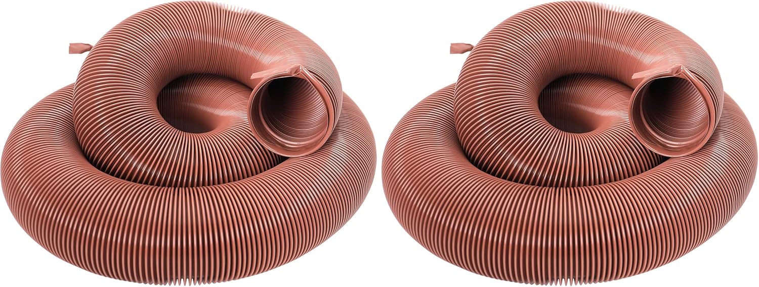 Valterra 20-Foot EZ-Flush RV Sewer Hose, Heavy Duty Universal Sewer Hose for RV Camper (Pack of 2)