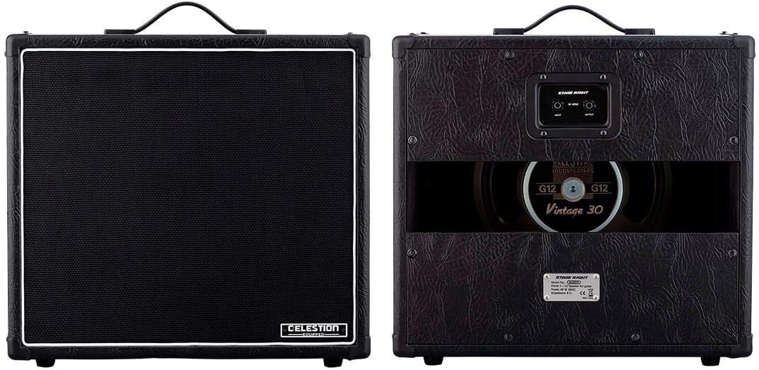 Monoprice 1x12 Guitar Speaker Cabinet With Celestion Vintage 30, Designed to Match to our 30-Watt Stage Right Head - Stage Right Series