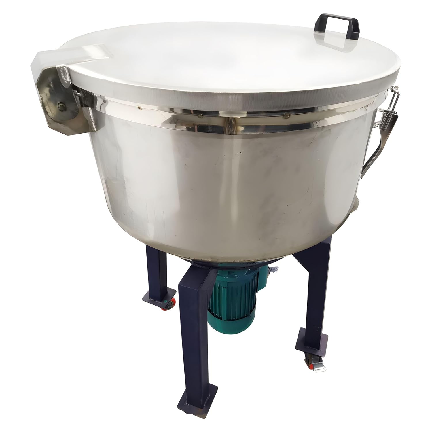 110V 1.5KW Vertical Color Mixing Machine Single Phase Stainless Steel Plastic Granule Blender Mixer with 110lb Mixing Tank 60rpm