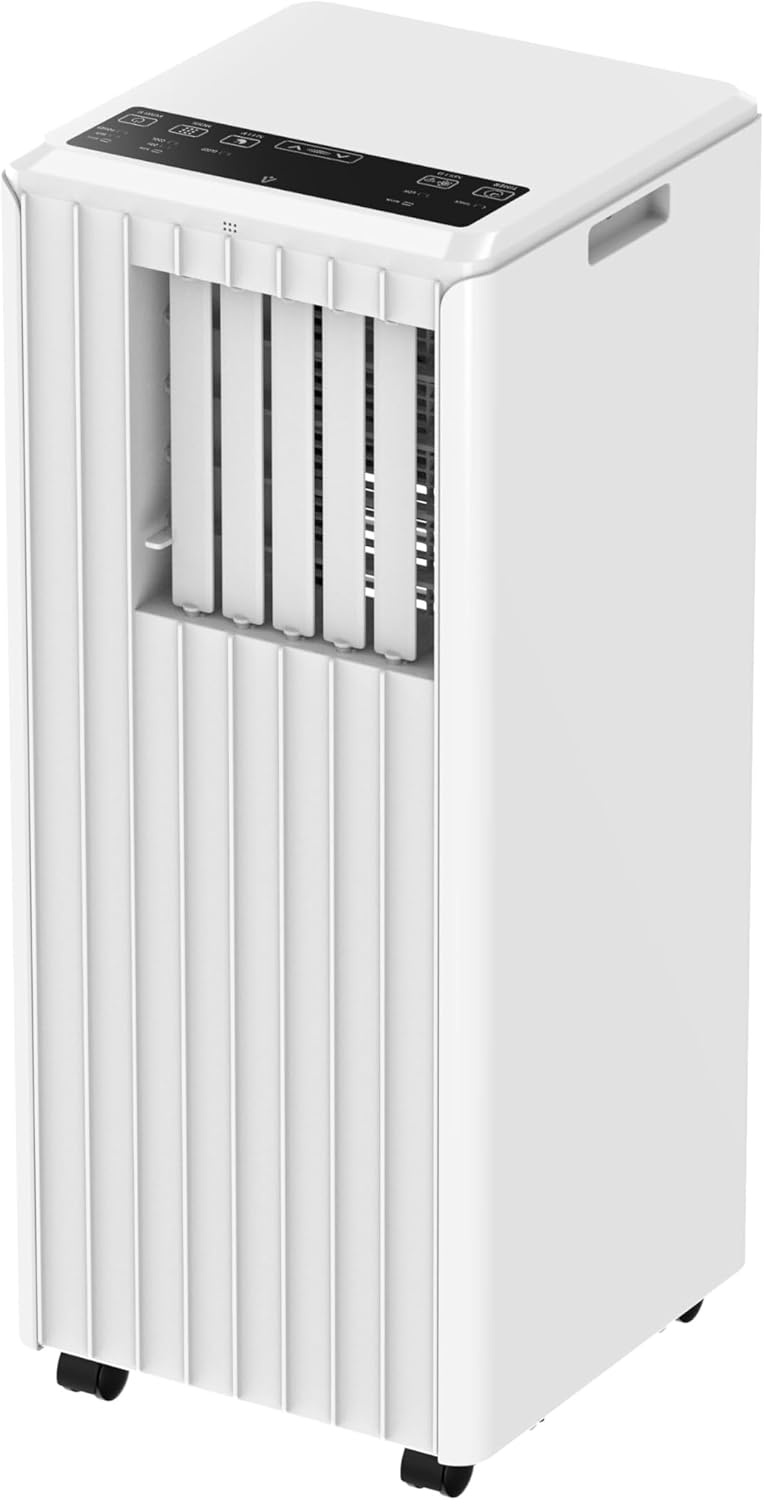 8000 BTU Portable Air Conditioners, 3-1 Mini Evaporative Air Cooler w/Remote, Cools up to 350 sq.ft, Quiet AC Unit with LED Display, Air Cooler for Room Bedroom