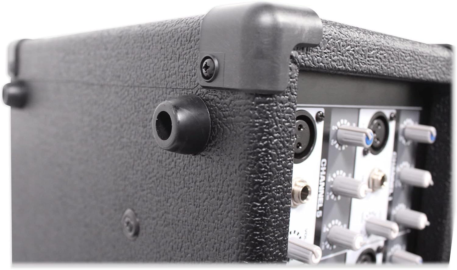 Rockville RPM85 2400W Powered 8 Channel Mixer, Bluetooth, USB/SD, 5 Band EQ, Adjustable Echo/Delay, +15V Phantom Power, for Live Music and Events