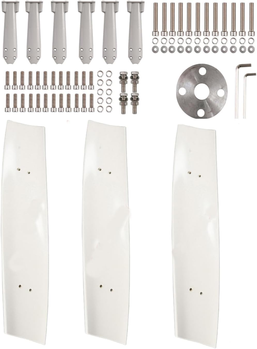 CAJUCA 5000W 3 Blade Low Wind Speed Start Wind Generator,Energy Generator Controller Wind and Solar Power Generation Systems