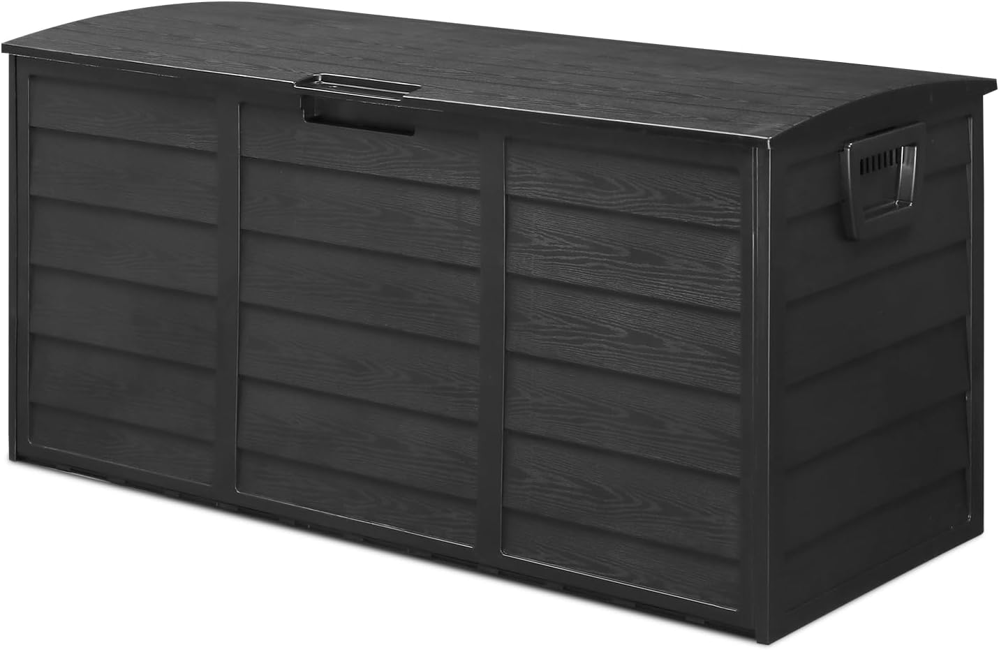 Knocbel 75gal Outdoor Garden Plastic Storage Deck Box for Tools Cushions Toys, Practical Large Capacity Organizer, UV and Water Resistant & Weatherproof, 44