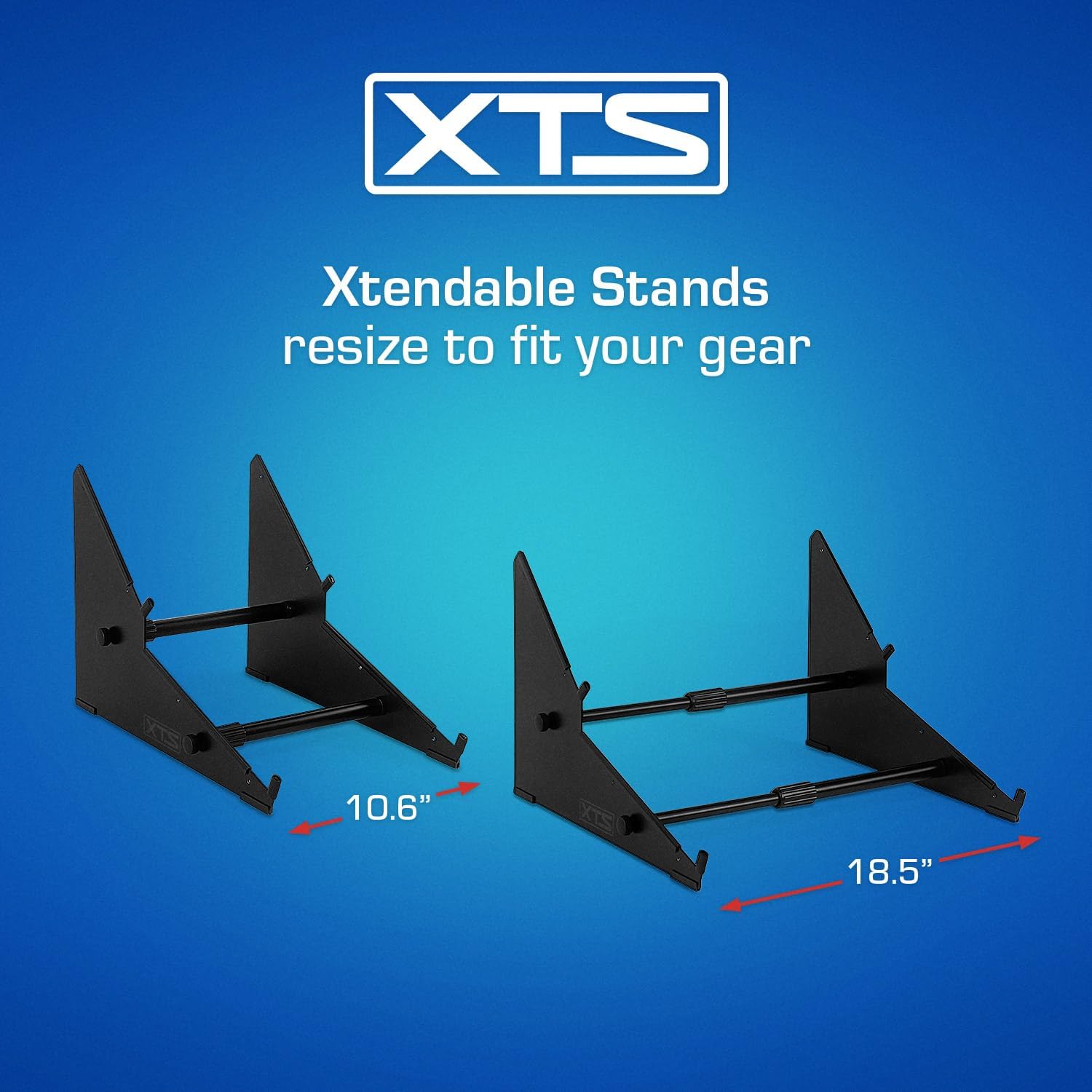 2-Tier XTS Desktop Stand, Adjustable Length from 10.6