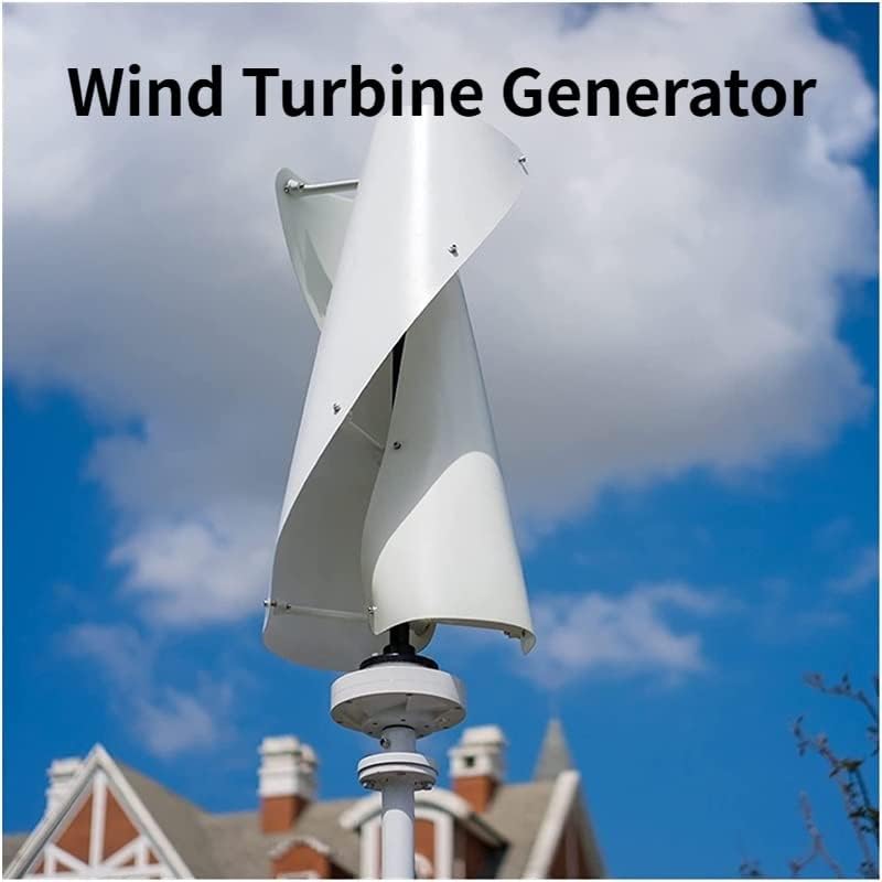 Wind Power Turbine Generator 8kw 10kw 24v 48v 8000w 10000w Wind Turbine Permanent Magnet Generator Vertical Axis Windmill with MPPT Controller (Color : Option 2, Size : Green_48V_8KW)