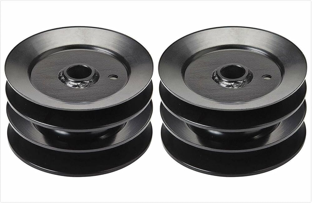 Replacement Tool Part for Chainsaw 2-Pack Mower Deck Pulley for MTD 756-0603 756-0977 (US0724-0648)