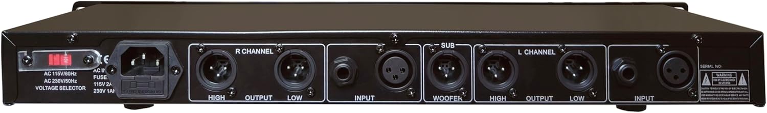 Mr. Dj DXO200+ PRO PA DJ Club Stereo 2 Way Plus Subwoofer Crossover