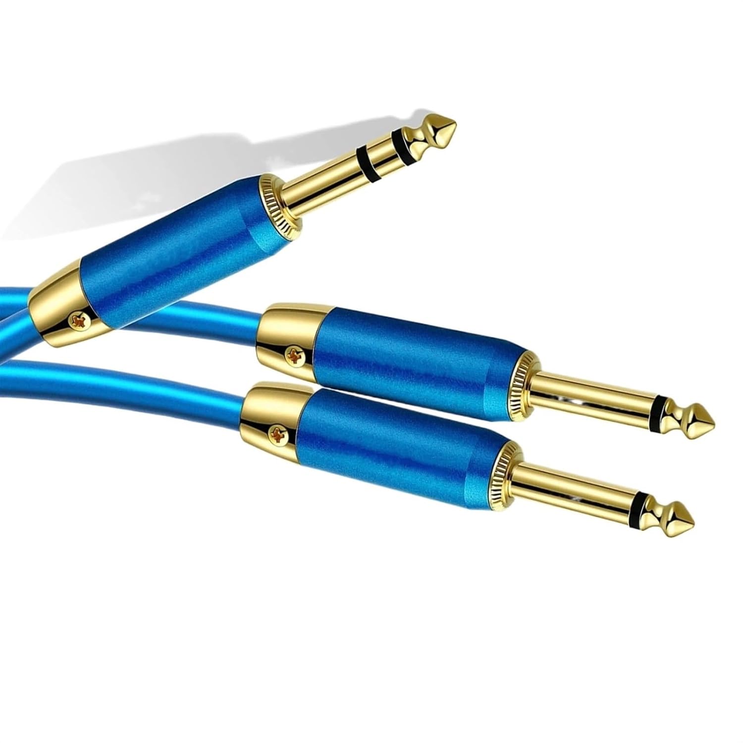 Pro Audio Cable 6.35 to Dual 6.35 Audiophile Cable 6.5 Pair Recording Amplifier Guitar Mixer Connection Cable(3 Meters)