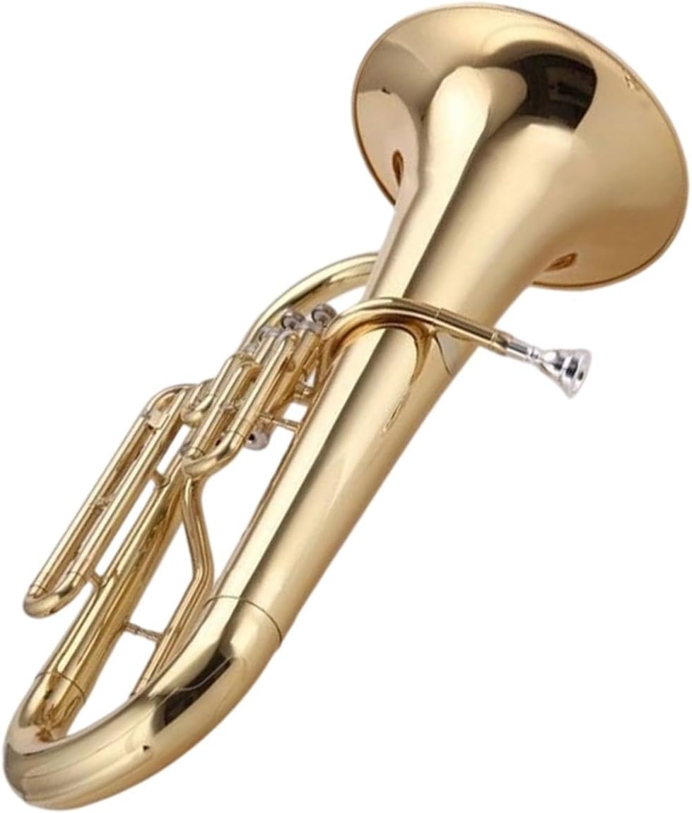 Euphonium B Flat Gold Lacquered Professional Performance And Practice Instrument Euphonium All-brass Instrument