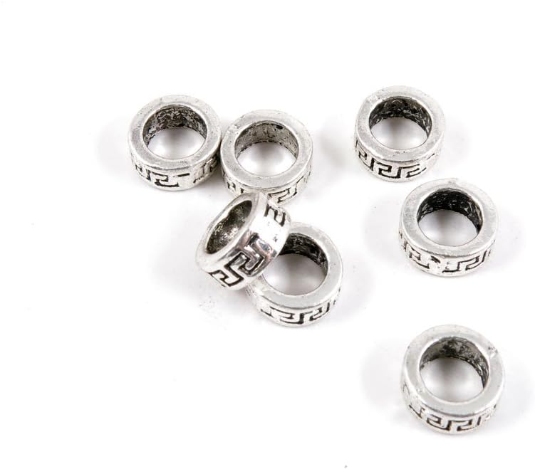 Jewelry Making Charms Antique Silver Tone Color Jewellery Charme Findingss Bulk Wholesale Suppliers Arts Crafts P7QE2 Big Hole Loose Beads