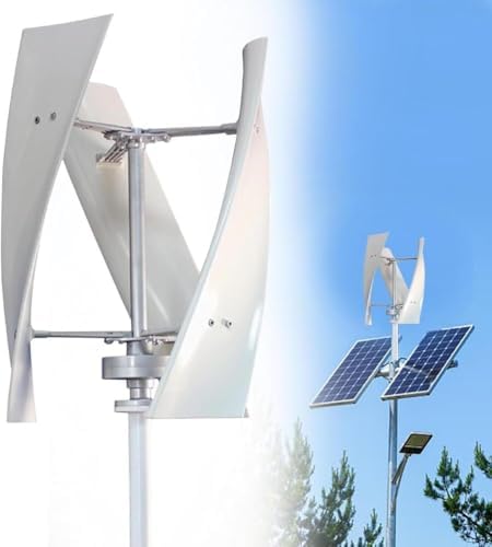 10000W Portable Wind Turbine Generator Kit - Vertical 3-Blade Helix Windmill for Low Speed Wind Power System with Controller - Eco-Friendly Energy Solution