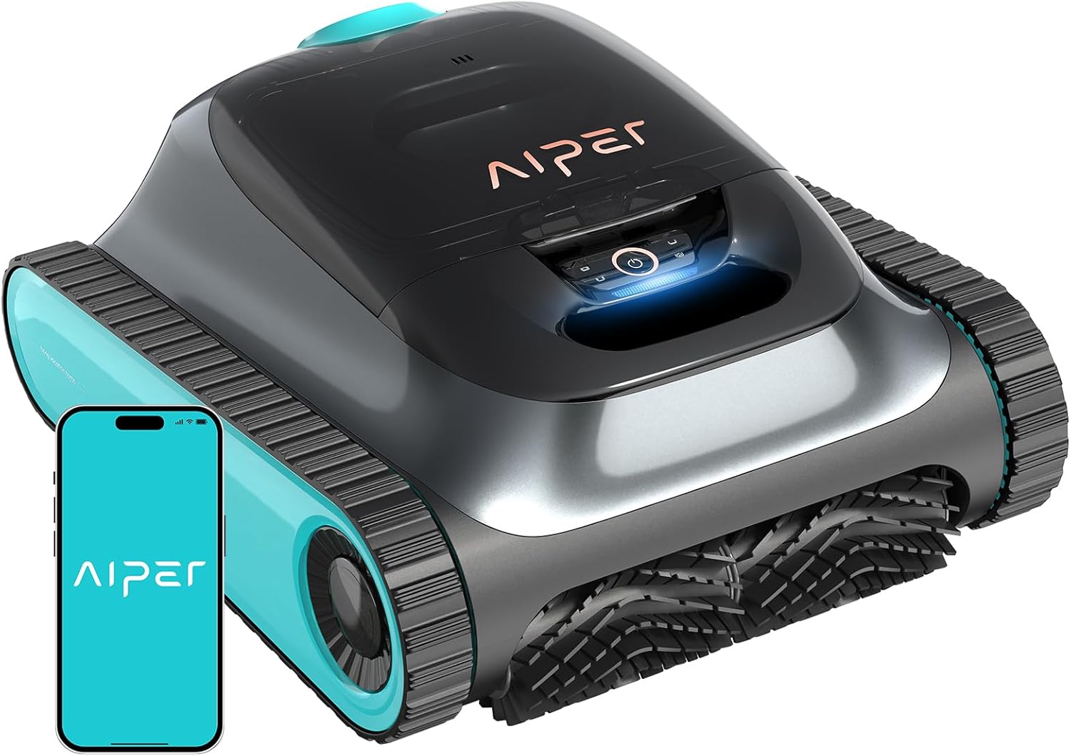 (2025 Upgrade) Aiper Scuba S1 Robotic Pool Cleaner, Wall & Waterline Cleaning, Double Filtration, Extended 180-Min Battery Life, Smart Navigation, App Support, OTA Upgrade