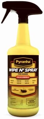 Pyranha 17210585 Horse Wipe 'N Spray Fly Repellant, 1-Qt. - Quantity 12
