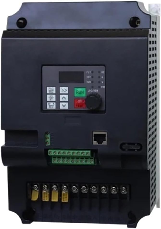 11KW 380V Three-Phase Inverter Input VFD 3 Phase 380V Output Frequency Converter Adjustable Speed VFD for Water Pump Motor(Pink)