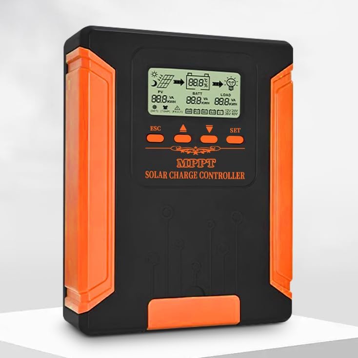 80A MPPT Solar Charge Controller 12V/24V/36V/48V DC Output for LiFePO4, AGM Sealed Gel Flooded Lithium Battery, MPPT Controller with LCD Display for 18/160V Solar Panels (APP Control)