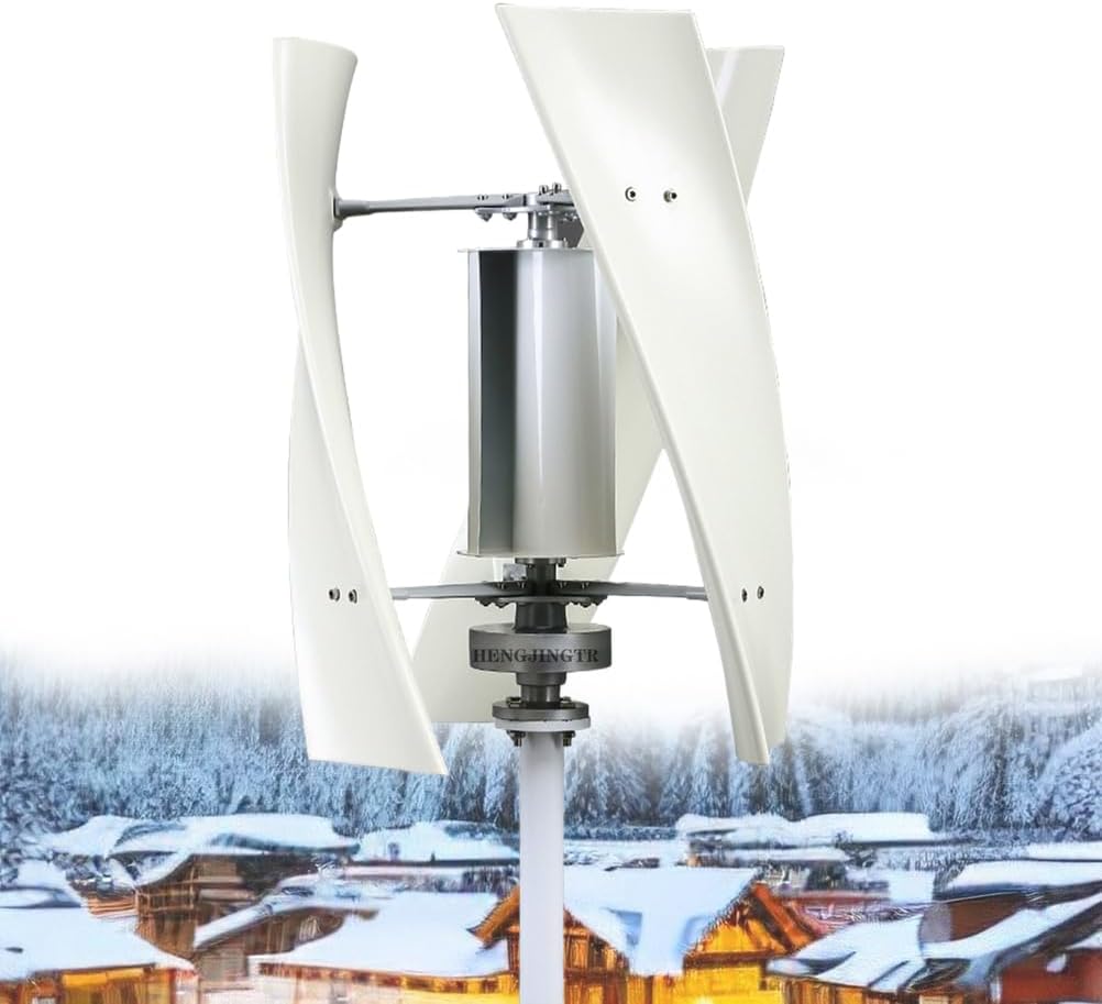10000W High Power New Energy Wind Generator, 3 Blades Low Noise 12V/24V 48V 220V Generator Windmill Generate Turbin Complete Set for Family with Controller