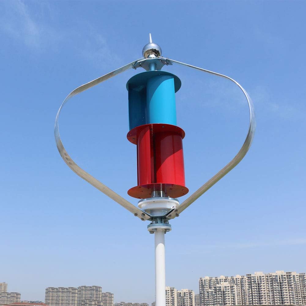 300w Vertical Axis Wind Turbine 1.3m Start Up 24v with Maglev Generator 200W 100W Packing with Controller (12V, 100W)