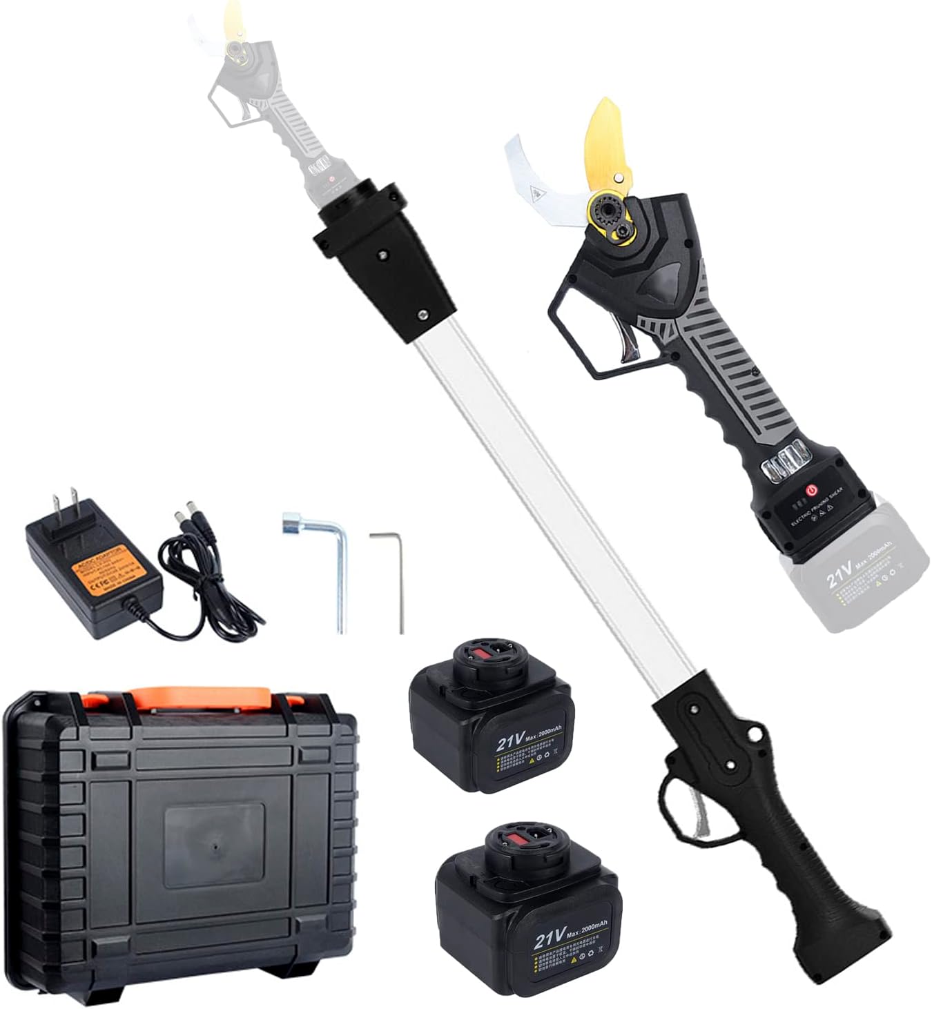 Electric Pruning Shears Professional Cordless Pruner with 81cm/32