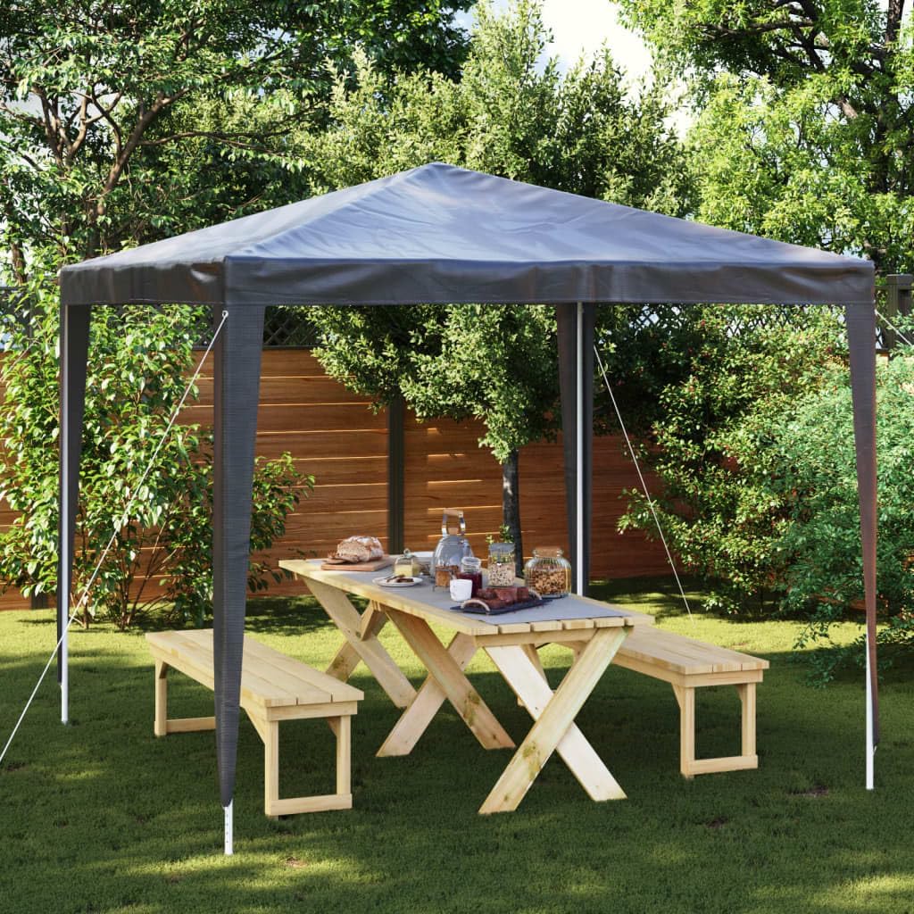 Professional Party Tent 8.2'x8.2' Anthracite 0.3 oz/ft,POP Up Gazebo Outdoor Canopy Sun Shade for Parties and Events Outdoor Structures, Outdoor Canopies, Gazebos
