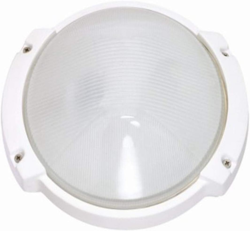 Nuvo Lighting 60/516 Contemporary Modern One Light Outdoor Wall Mount from Die Cast Bulk Heads Semi Gloss White Collection in White Finish