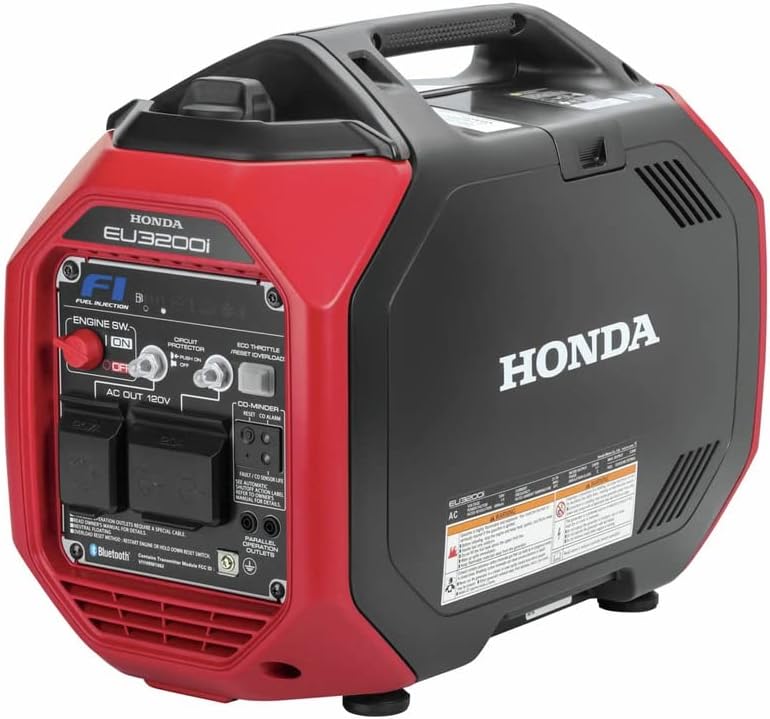Honda 668890 EU3200IAN 3200 Watt Bluetooth Portable Inverter Generator with CO-MINDER-50-State