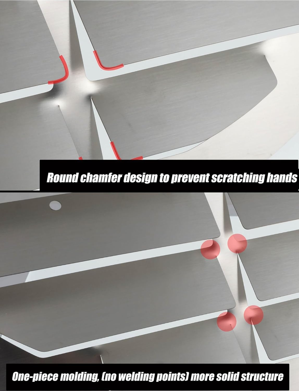 Ac Protection Cover,Prevent Direct Blowing, Air Conditioner Deflector for Outside Units, Air Outlet Condenser Defender Grilles, Stainless Steel Shutter Deflector