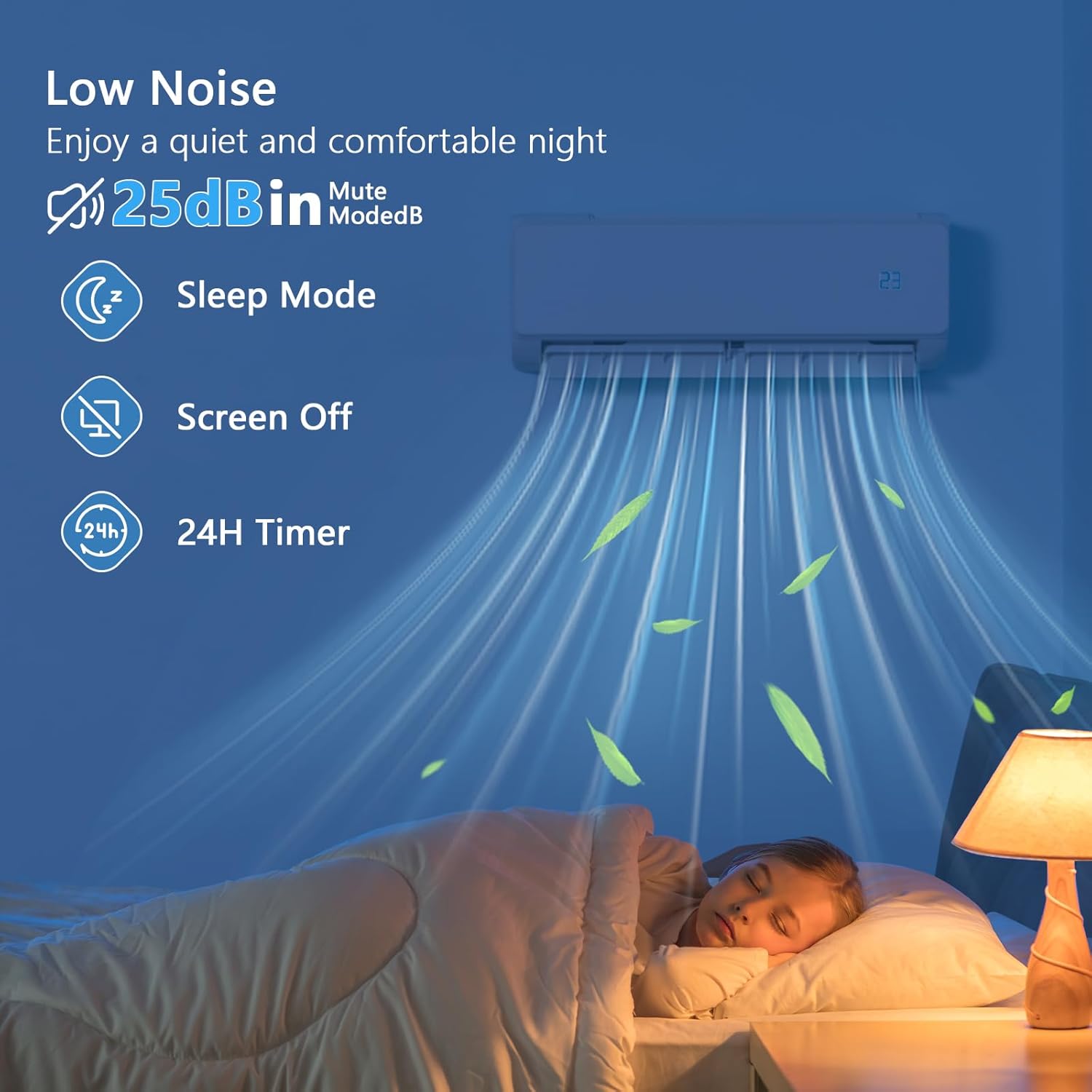 12000 BTU Mini Split Air Conditioner & Heat Pump – Inverter SEER2 22 115V, Energy Star, Ultra Quiet, with Child Lock, Self-Cleaning, Cools and Heats Up to 750 Sq.ft, Easy Installation Kit