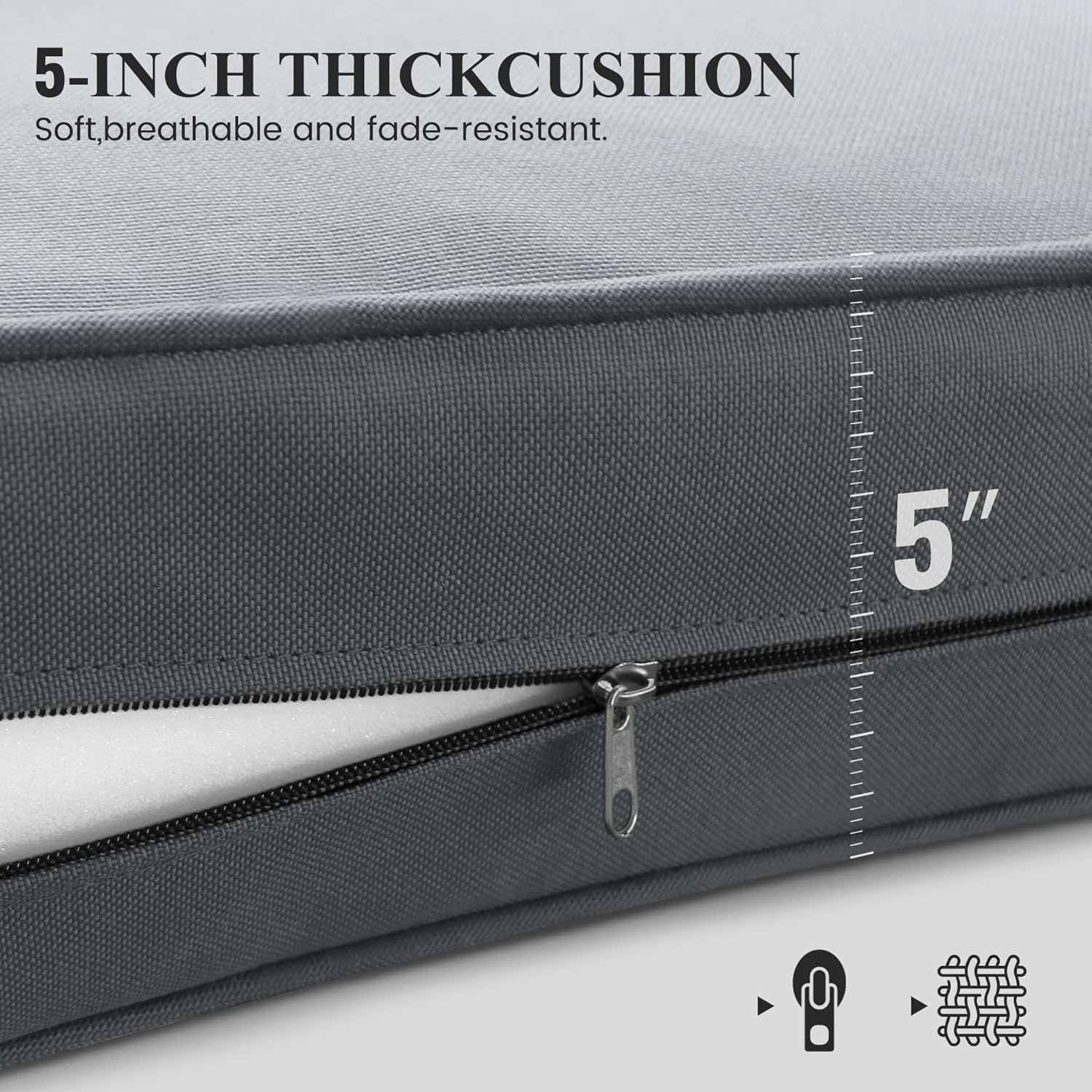 Patio Furniture Set with Fire Pit Table, Aluminum Patio Furniture Set,Grey Outdoor Metal Sectional Sofa with Aluminum Fire Pit Table for Garden Backyard (Include Waterproof Cover)