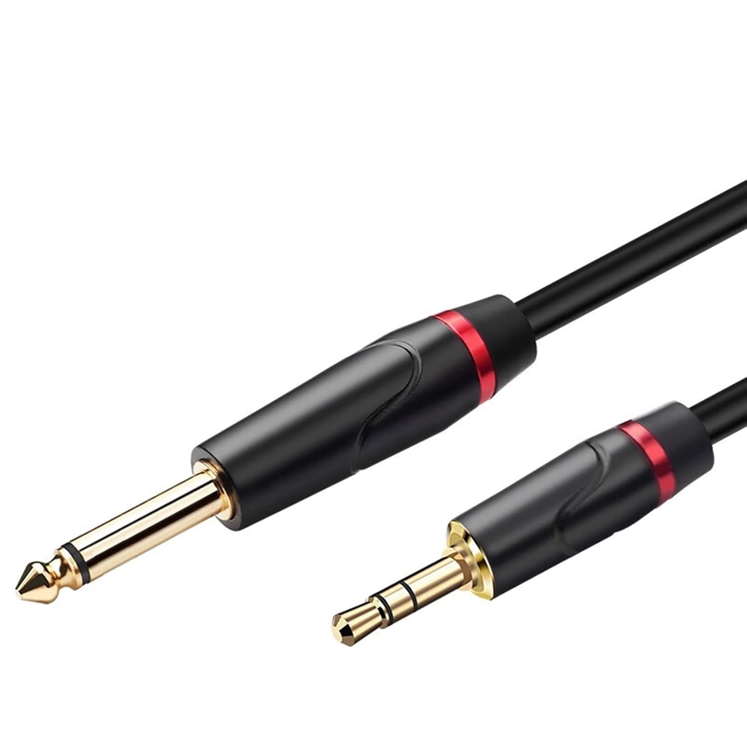 TSTS Guitar Audio Cable Mobile Phone Computer Speaker Connection Cable Large Two-core 6.35mm Amplifier Mixer Guitar Conversion Cable(8m)