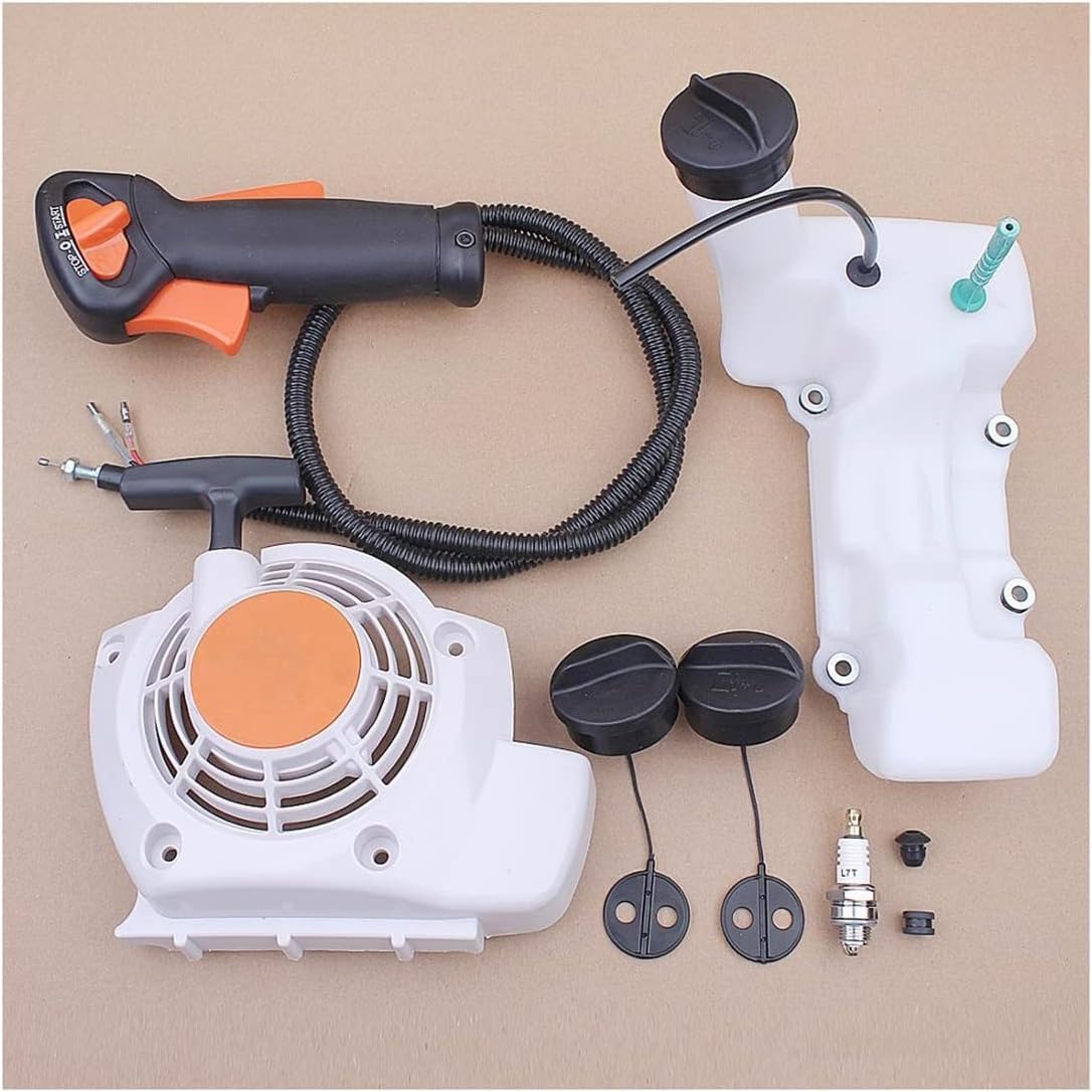 Patio, Lawn & Garden Pull Recoil Starter Gas Fuel Tank Cap Throttle Cable/W Switch Kit for FS120 FS200 FS250 Trimmer Brush Cutter Outdoor Powertool Parts & Accessories