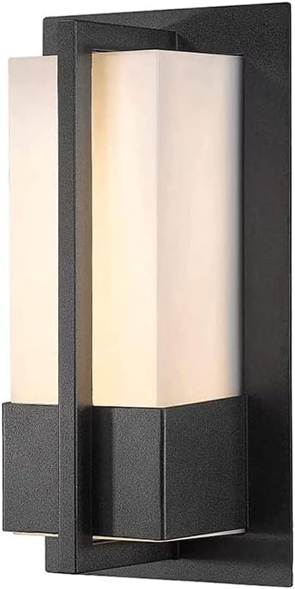 Outdoor Waterproof Courtyard Wall Lamp, Nordic Style Wrought-iron Wall Light, Acrylic Lampshade, E27 Single-head Wall Lantern, Wall-mounted Lighting Fixture, Porch Villa Garden Wall Wall Sconces