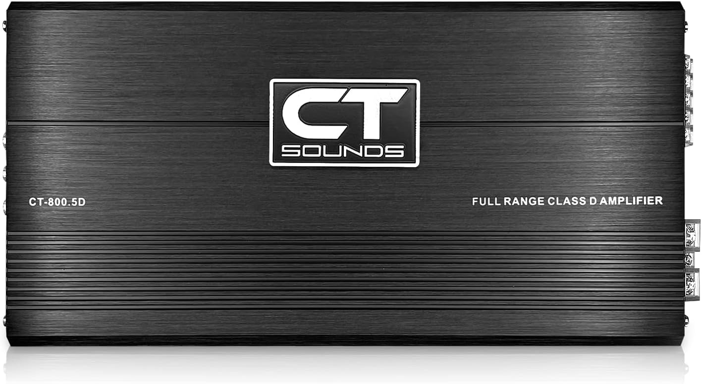 CT Sounds CT-800.5D 1000 Watt Full-Range Class D 5-Channel Car Amplifier