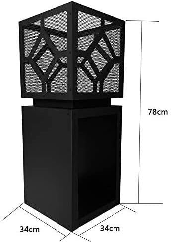 Outdoor Fire Pit BBQ Grill Bonfire Pit Upright Fire Pits Outdoor Large Bonfire Wood Burning Patio Outdoor Party Play Camping in The Wild Fire Iron