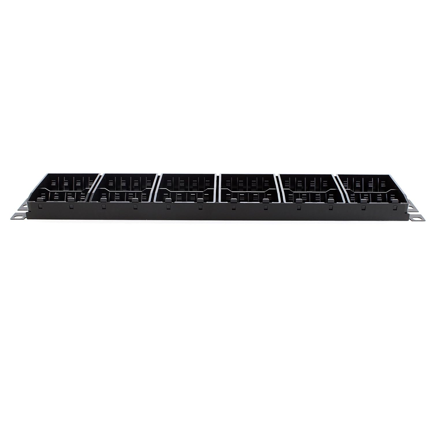 Panduit CPP48FMWBLY 48-Port Flat Flush-Mount Patch Panel, Black