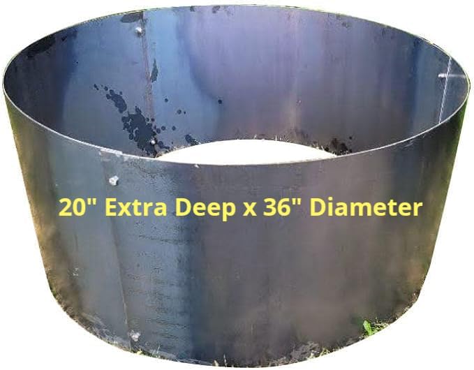 Fire Pit Ring Liner Insert Round Made Steel