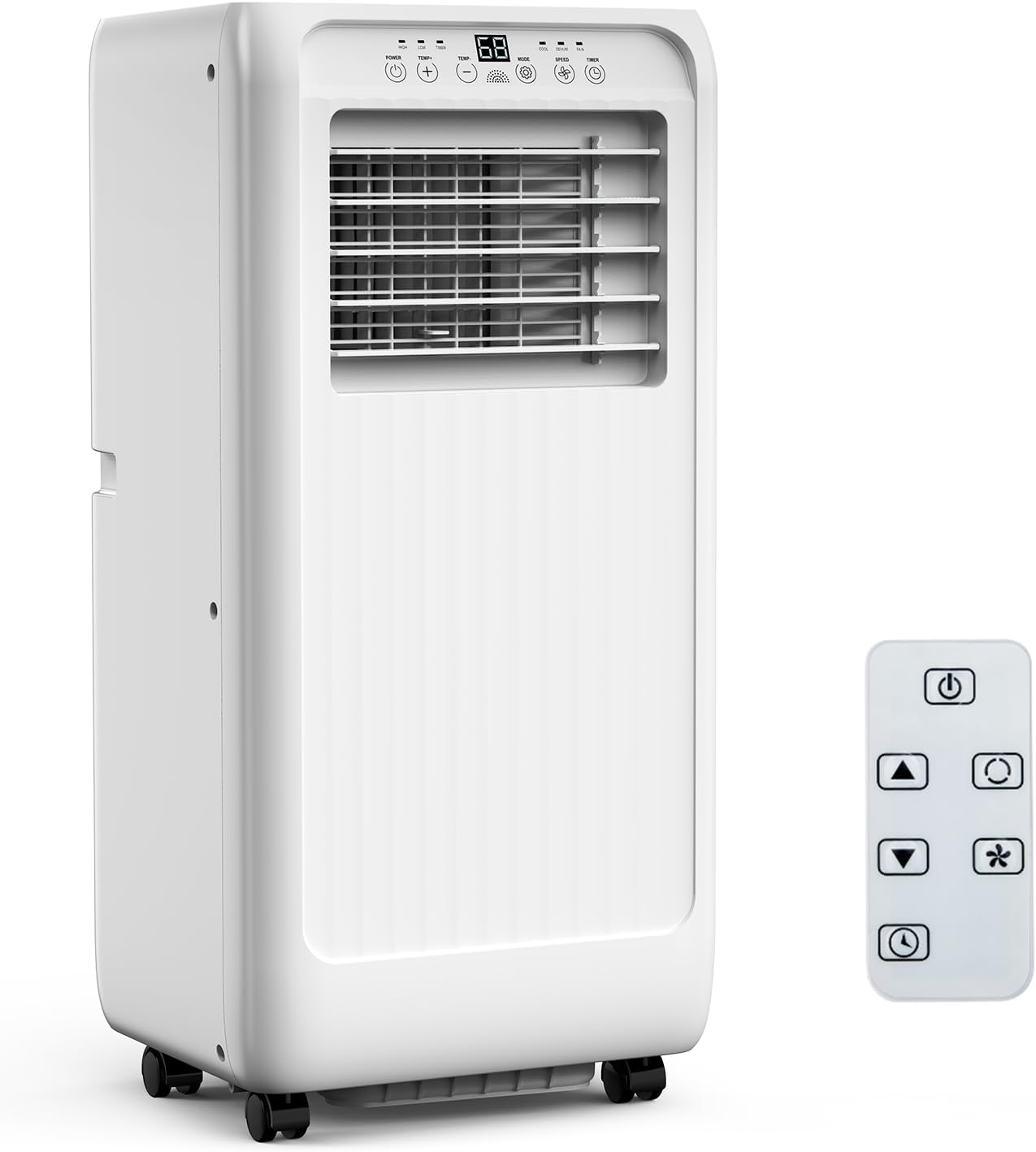 8,000 BTUs Portable Air Conditioner, 3 in-1 Silent Room AC With Fast Cooling/Energy Saver/Remote Control/24 Hour Timer, Cools Up To 350 Sq. Ft. For Bedrooms