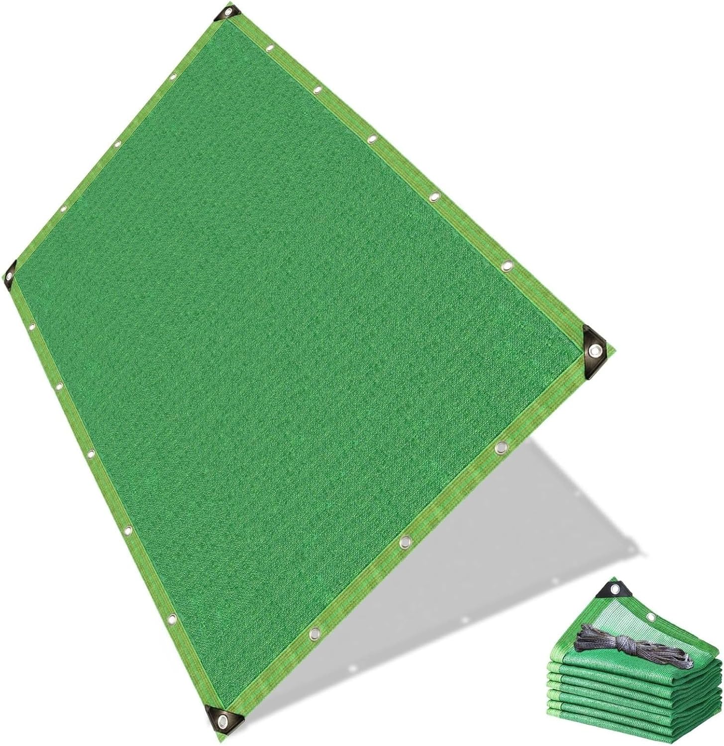 Shade Cloth for Patio Tear-Resistant Resistant, Sun Shade Netting, Cover Mesh for Garden Breathable, Sunblock Net for Plants for Outdoor Plant Greenhouse Flowers Pergola Canopy(Green,6x8m)
