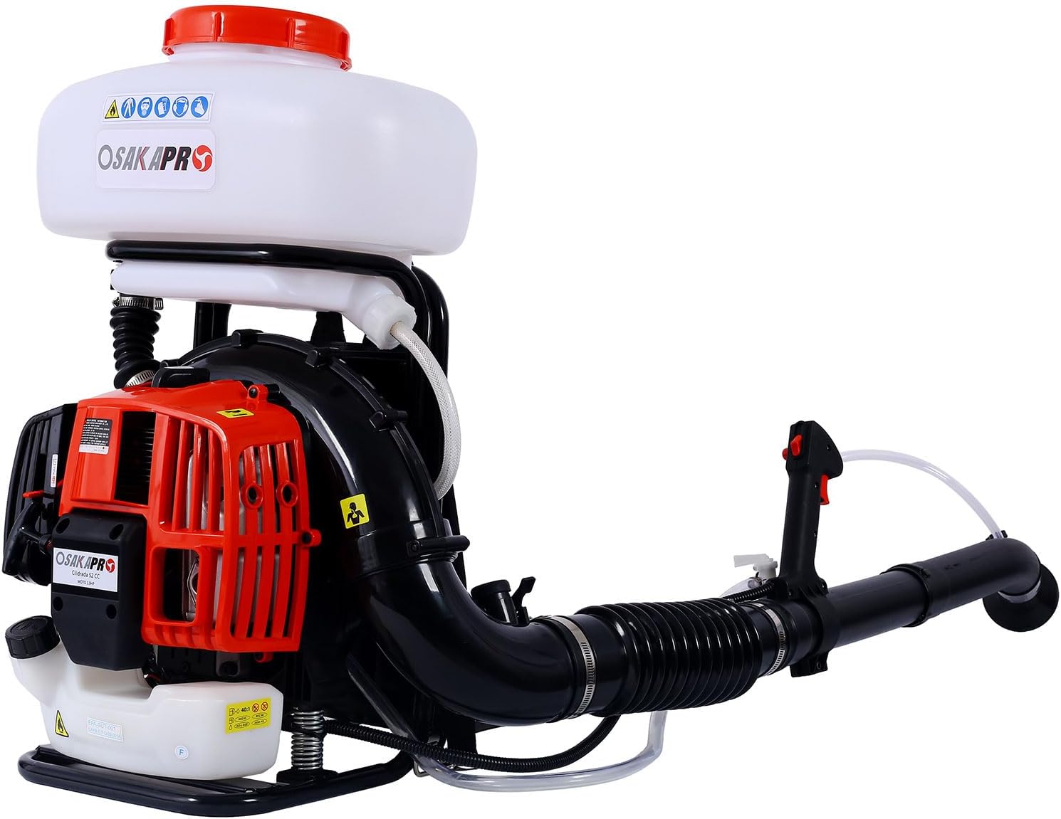 Backpack Cold Fogger & Mister Duster, 55.7CC Egnine with 20L Tank Gas Powered Fogger Sprayer, Agricultural Fertilizatino Spray Dusting Machine for Gardening & Farming,14l