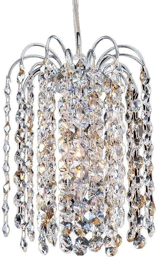 Allegri 11762-010-SS001 Milieu 1 Light Mini Pendant with Spectra Clear
