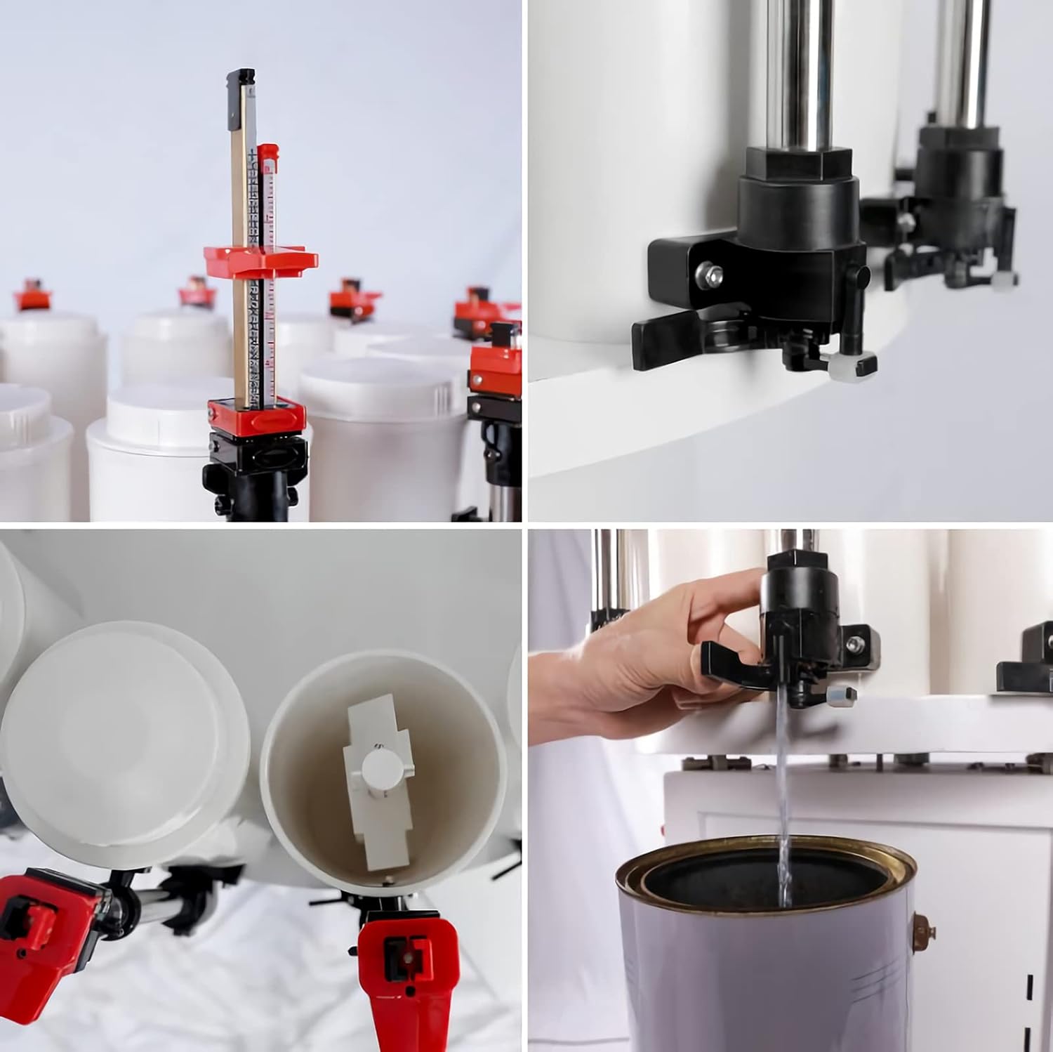 14 Stations, 110V Commercial Electric Paint Colorant Dispenser with Adjustable Platform and Precision Ruler for Water and Oil Colorant Color Matching Toning 14 Canisters