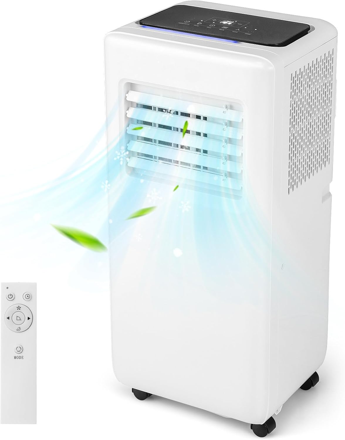 SIMOE 10,000 BTU Portable Air Conditioner up to 350 Sq.Ft. with Remote Control, 3-in-1 Quiet Portable AC with Sleep Mode, 24H Timer, Child Lock, Window Installation Kit for Bedroom/Home/Office