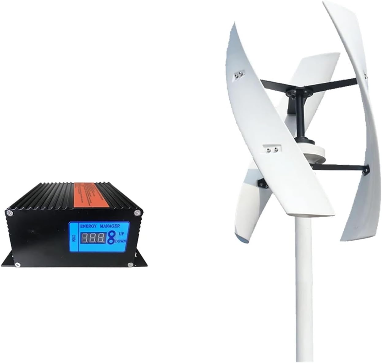 Wind Turbine Energy Sources Electric Power Generator 24V 48V 12V 20KW 3 Blades Permanent Maglev Generator with Mppt Controller Industrial Energy(Type4,24V_15KW)