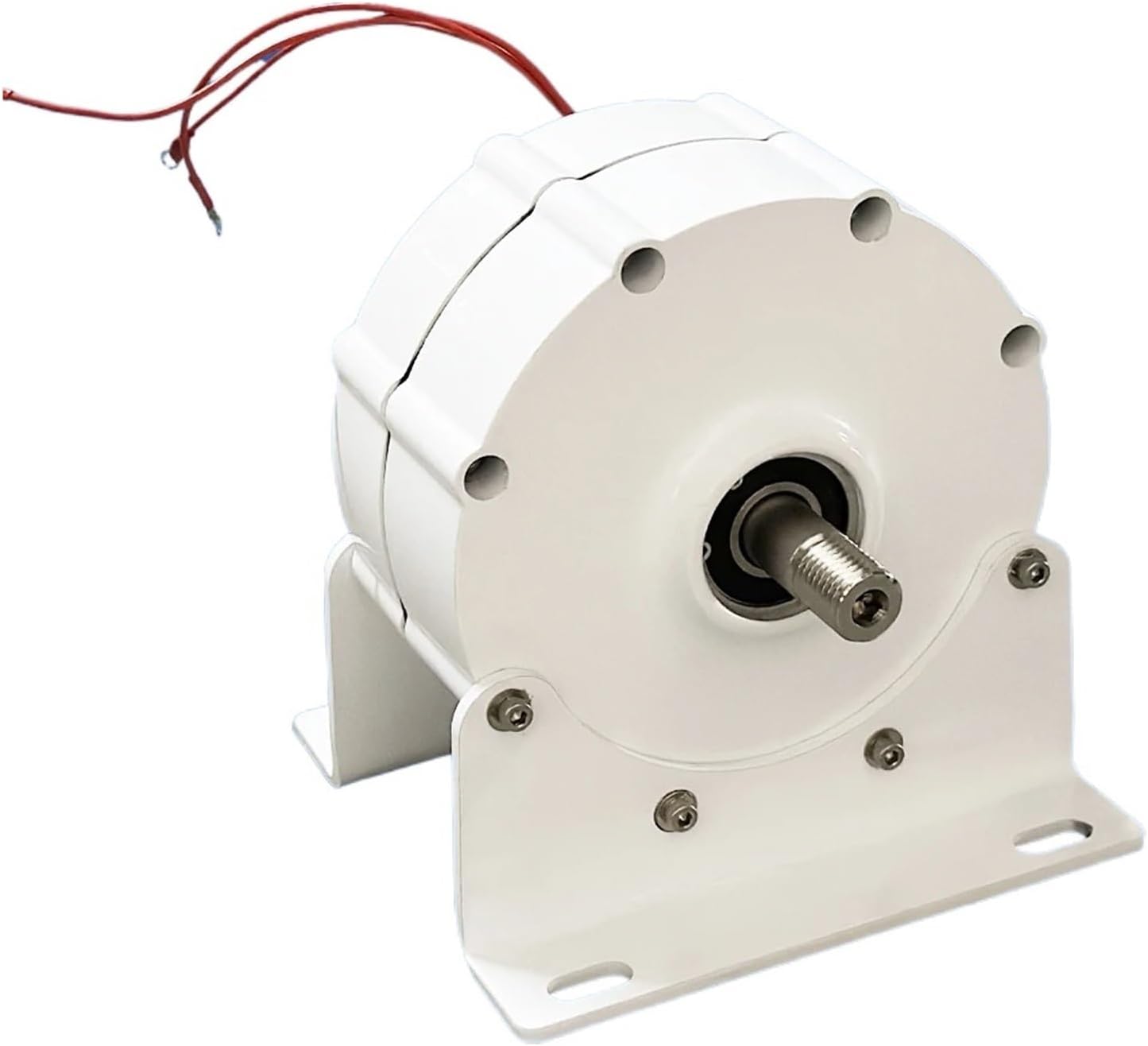 3000W Gearless Permanent Magnet Generator for Wind Turbine Water Turbine Low RPM Use for Charge Battery Make Power Energy System Industrial Energy(with Base,96V_ONLY Generator)