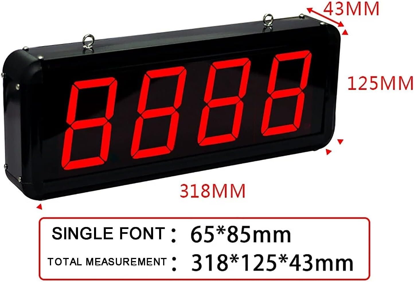 Digital Counter Led Production Line Counting Screen, Foot Pedal Red Display 0-9999 4 Digits, for Factories, Assembly Lines, Airports, and Stations, Breeding Farm, Conveyor Belt