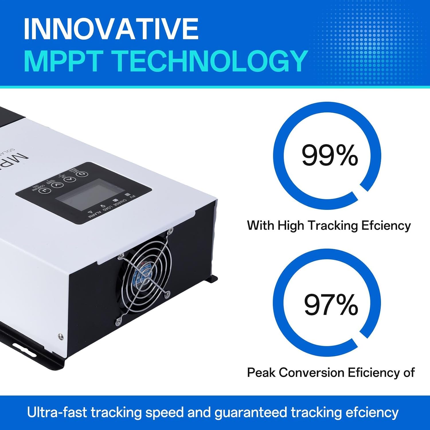 120 Amp MPPT Solar Charge Controller 12V 24V 36V 48V 60V 72V 84V 96V Auto Voltage 1440W-11520W Max Input Solar Panel Regulator for AGM Sealed Gel Flooded Lithium Batteries