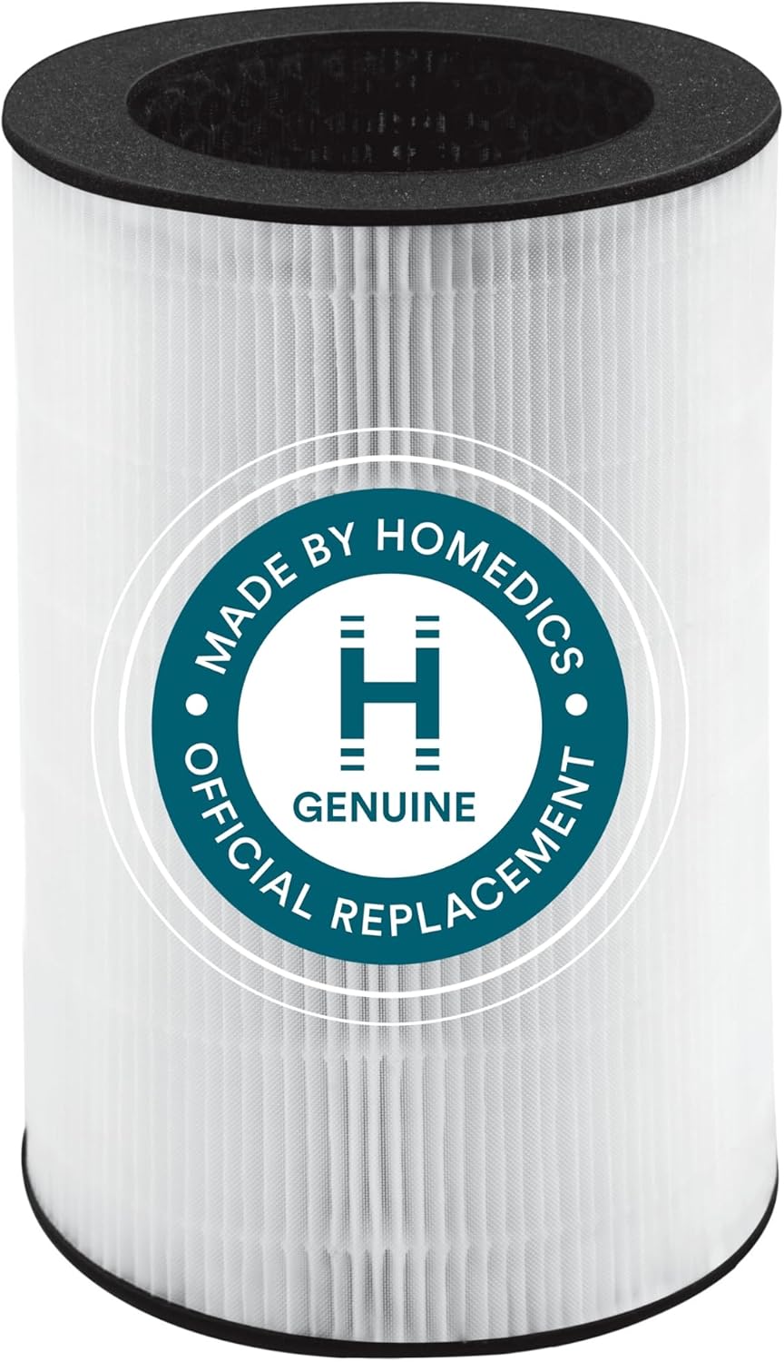 HoMedics TotalClean 3-in-1 True HEPA Filter Replacement for Air Purifier HoMedics AP-T40, AP-T40WT, AP-T43-WT, AP-T45-BK and AP-T45-WT, True HEPA Filter Removes Up to 99.97% of Airborne Particles