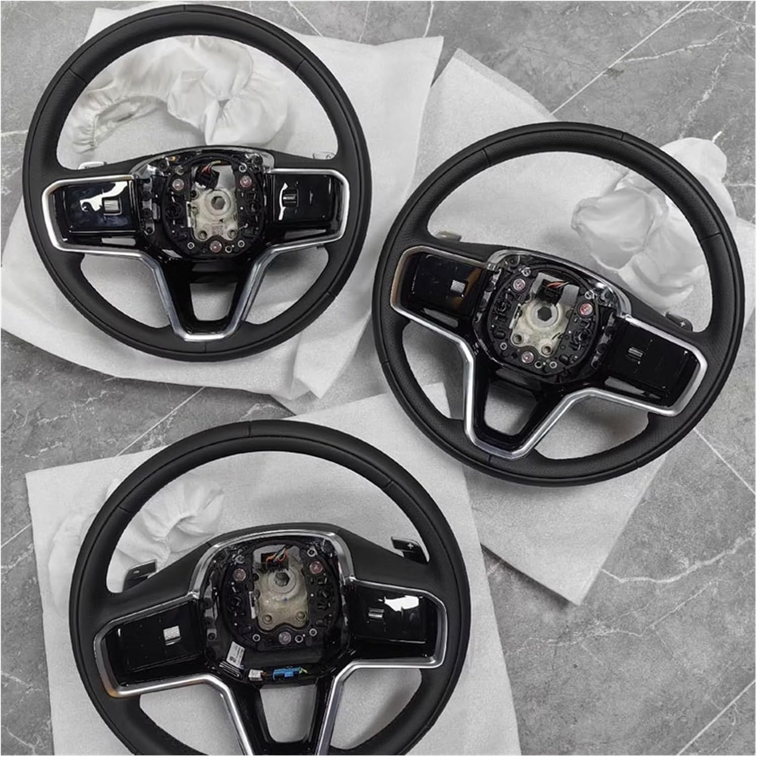 Car Nappa Leather Steering Wheel With Heating Compatible With Land Rover Range Rover Evoque Dynamic Modification Car Accessories(Other customizations)