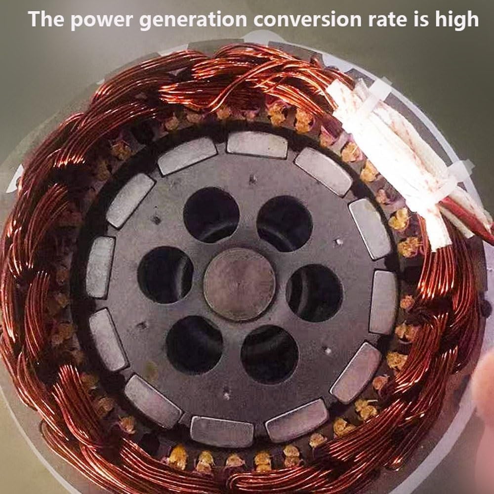 12V 24V with 5 Blades Wind Power Generator, 800W Wind Turbine Generator Kit for Marine, RV, Home, Windmill Generator(24 V)