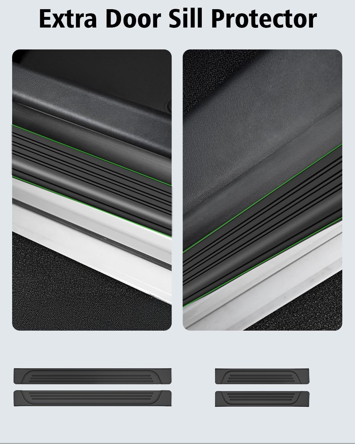 Floor Mats Custom for Hyundai Tucson 2022-2025 2026 Fuel (Not for Hybrid) Trunk Mat with Backrest Mat All Weather TPE Full Set Liners Cargo Protector & Door Sill Guards for Tucson Accessories, Black